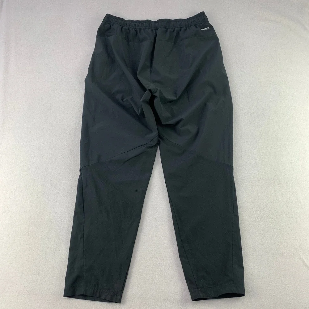 adidas AeroReady Pants Mens L Black Athletic Sportswear Ankle Crop Soccer Taper